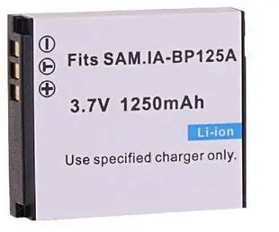 BP125A, IA-BP125A батарея и зарядное устройство для samsung HMX-M20, HMX-Q10, HMX-Q11, HMX-Q20, HMX-Q100, HMX-Q130, HMX-QF20, HMX-T10, видеокамеры