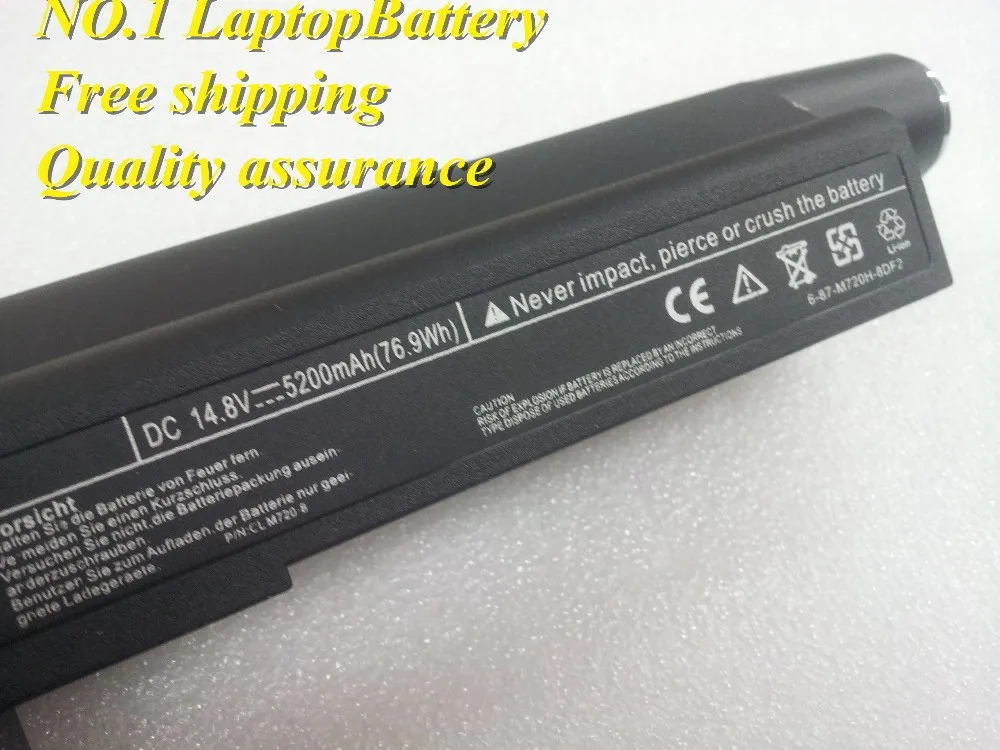 14,4 V 8 ячеек li-ion Аккумулятор для ноутбука Clevo M72X T серии, M720BAT-4, M720BAT-8, M720SBAT-4, M720SBAT-8, M73X