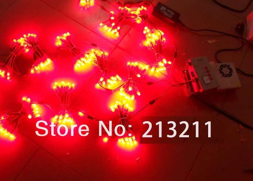 AAA 12 мм пиксель rgb led модуль IP66 водонепроницаемый DC5V 7 видов цветов сквозное отверстие LED RGB дампа узел; 50 шт. строка