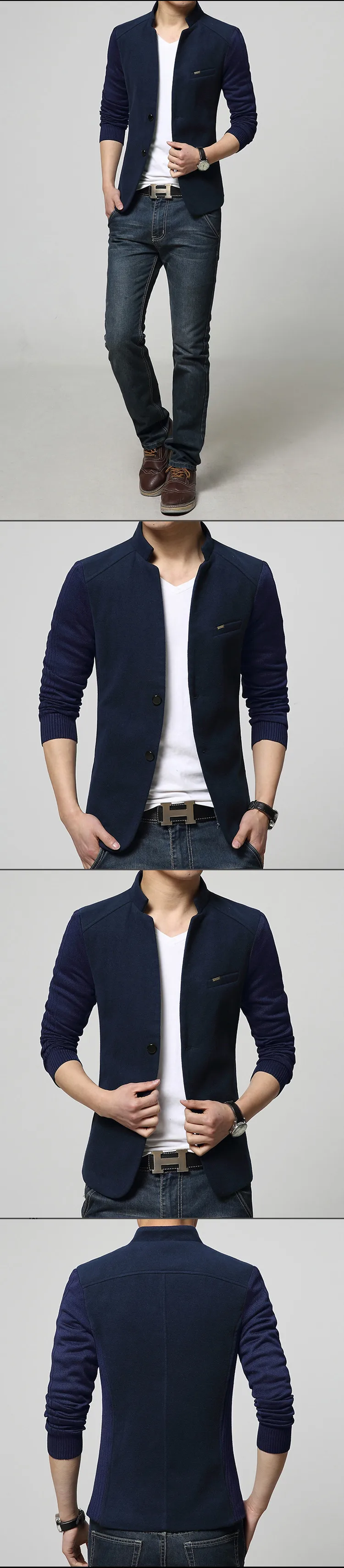 New Blazer Patchwork Suits For Men Top Quality Slim Fit Woolen Outwear Coat 3 UT8KpTHXFNXXXagOFbXt