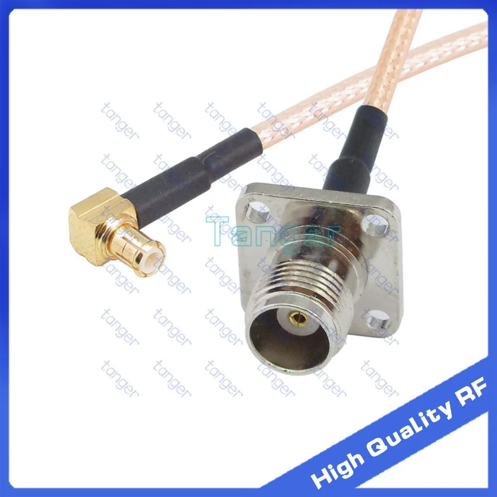 

Tanger High Quality 6inch MCX male right angle to TNC female 4hole panel with RG-316 RF Coaxial Pigtail Jumper cable 6" 15cm