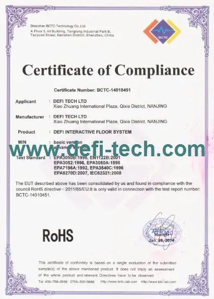 DefiLabs DEFI 4 экран Интерактивная напольная система Поддержка 4 проекторы с 16 эффектами сейчас