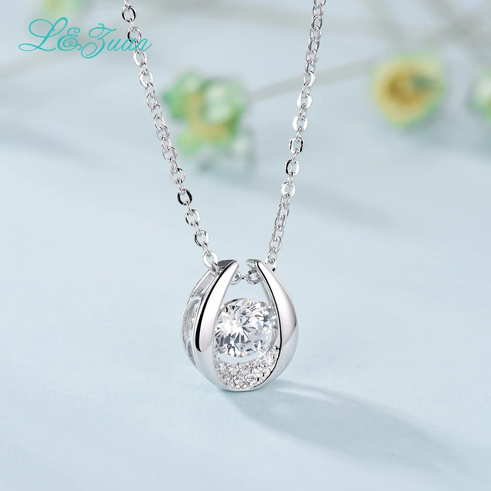 L & zuan 925 серебряное ожерелье из камня 0 9ct японский оригинальный смарт серий