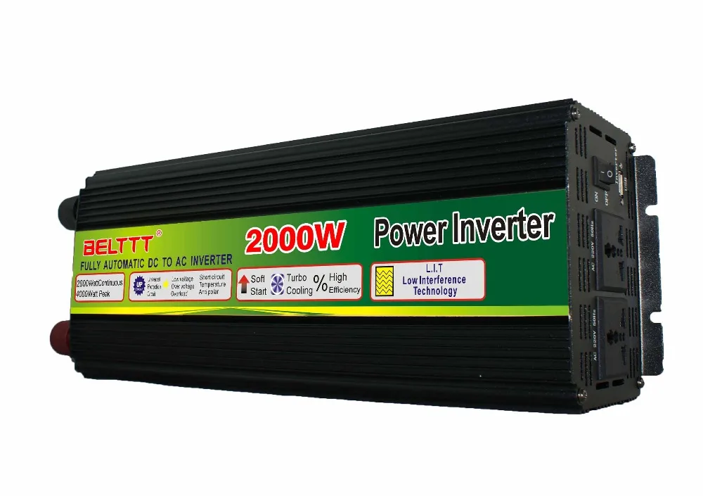 DC12V к AC 2000 Вт инвертор Модифицированная синусоида Инвертор BELTTT