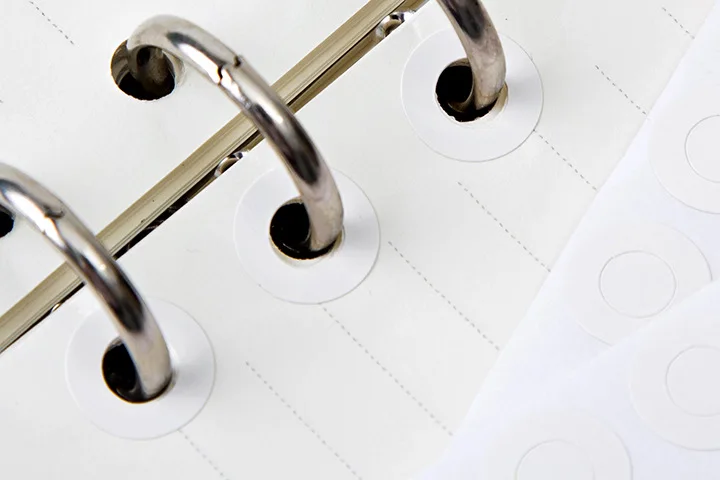 4 piezas 112 agujeros de reparación hoja suelta papel adhesivo, anillos de agujeros de carpeta pegatinas de reparación. Reparación de agujero 4 piezas 112 agujeros de reparación hoja suelta papel adhesivo, anillos de agujeros de carpeta pegatinas de reparación. Reparación de agujero