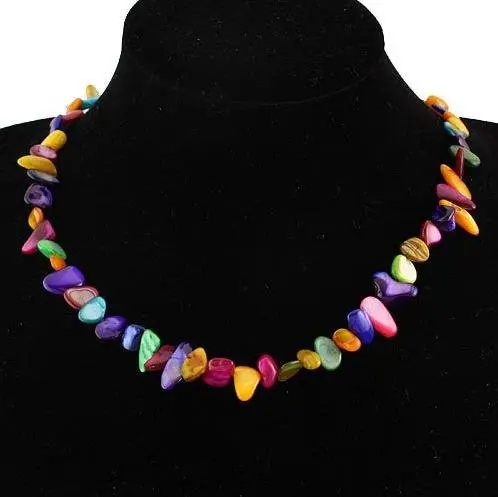 Оптовая продажа В виде ракушки Jewelry AA 4 мм-9 мм Многоцветный 18 дюймов модные барокко В виде ракушки Цепочки и ожерелья Европейский Модные