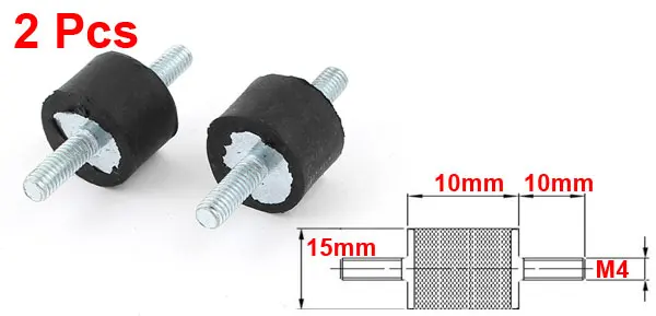 UXCELL 2 шт. 5/" X 3/8" резиновый амортизатор Вибрационный изолятор крепления M4