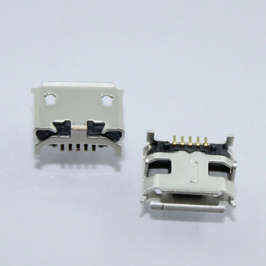 

10PCS Micro 5P Micro USB jack connector for phone GPS,charging port data port for phone,big OX horn feet DIP 5P SMD V8