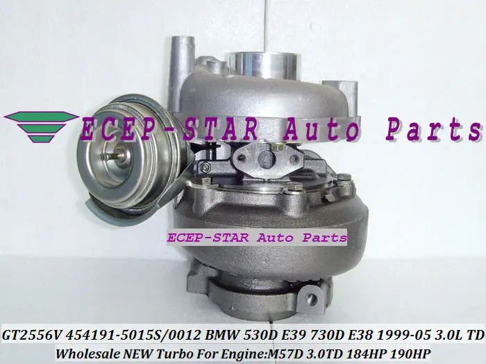 - GT2556V 454191-5015S 454191-0012 turbo for BMW 530D E39 730D E38 1999-05 M57D 3.0TD 184HP 193HP 6 Zyl 454191 turbocharger - (1)