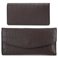 Dame Modische Krokoprägung Abnehmbaren Partei Business Bargeld Kartenhalter Kupplung Lange Brieftasche Trendy Krokoprägung