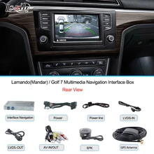 For Golf 7 Video Interface support to Additional Navigation Video Rearview System with WINCE6 0