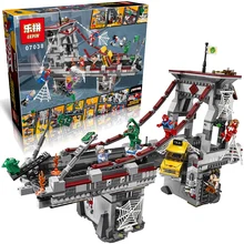 LEPIN Marvel DC Super Heroes Spiderman Bridge War legoe Building Blocks Batman Marvel Minifigures Avengers Superheroes Toys