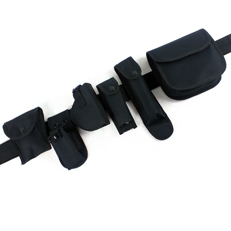 

2016 Police Nylon Pistol Belt with 7 duty accessories ( inlcluding handcuff pouch, baton pouch, key pouch etc)