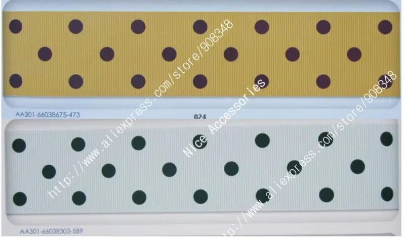 1-1/2 ''38 мм полиэстер горошек печатные корсажная лента пятна dotty ленты для волос аксессуары