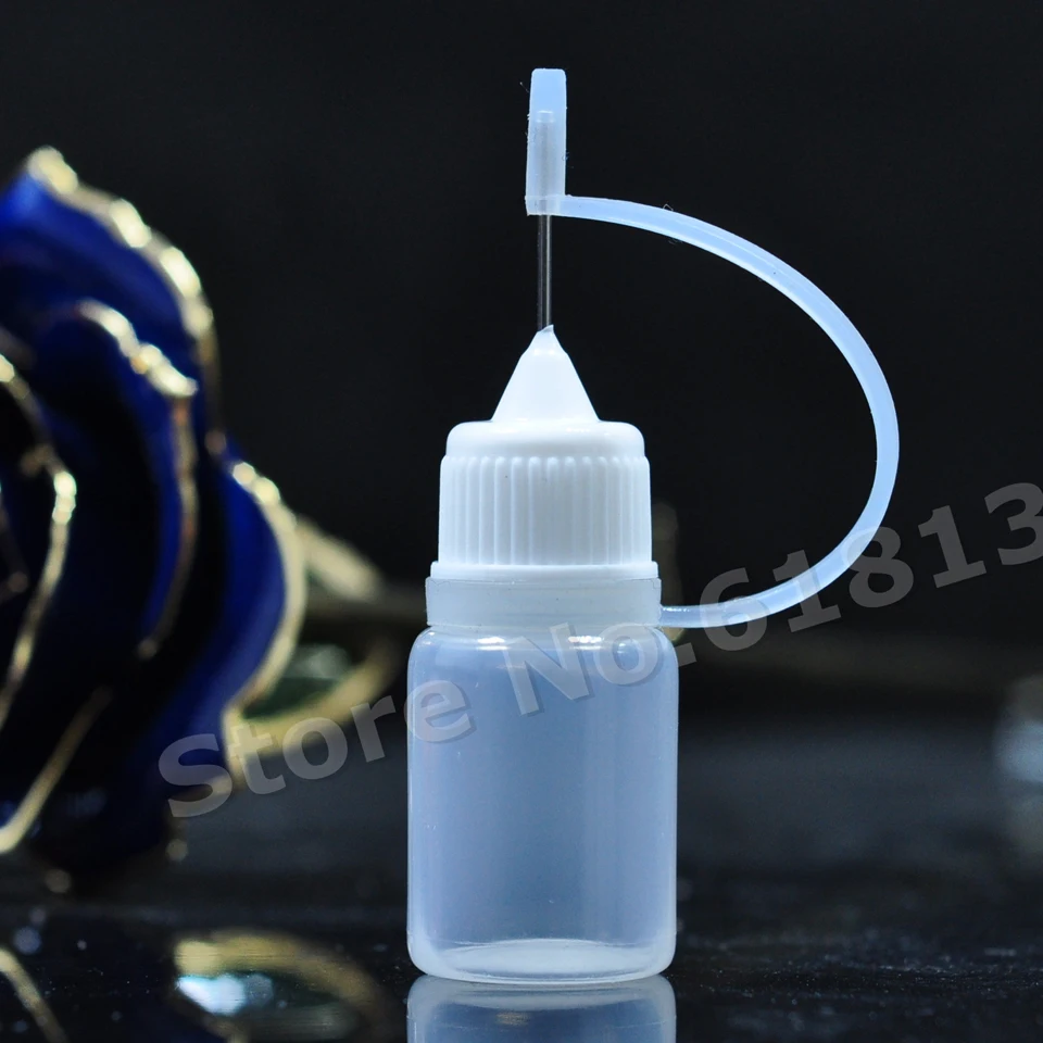 Free shipping 10000 pcs 5ml plastic needle tip bottle with pinhole