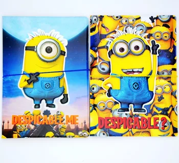 

PU Cartoon travel accessories passport Cover with size 5.5''*3.8''-Minions