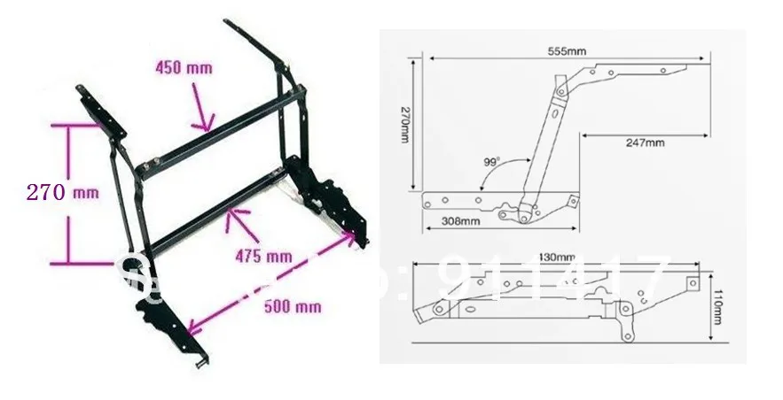 adjustable table parts,cabinet hinge ,laptop table parts-in