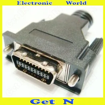 

2pcs SCSI CN20 Male Plastic Shell Screw Type SCSI Connector Banding 20P Male End Cable Terminal Adapter Interface