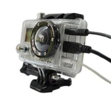 GoPro Hero 2 Скелет Защитный Корпус чехол коробка без объектива для Go Pro Hero 2, открытая сторона для FPV-системы, без кабеля gp33