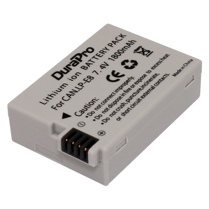 DuraPro 4 шт. LPE8 LP-E8 LP E8 Батарея+ USB двойной Зарядное устройство для Canon EOS 550D 600D 650D 700D Rebel t2i T3i T4i T5i Поцелуй X4 X5 x6i X7