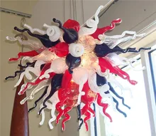New Arrival Crystal LED Designed Murano Glass Chihuly Style Smart Colorful Home Decoration Chain Ceiling Chandelier