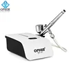OPHIR Airbrush Kit with Air Compressor Air brush Spray for Makeup System Nail Art Body Paint Temporary Tattoo_AC117W+AC004A ► Photo 1/6