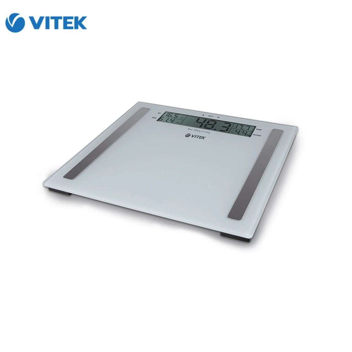 Floor scales VITEK VT 1967W e 200 kg glassin Bathroom Scales from Home