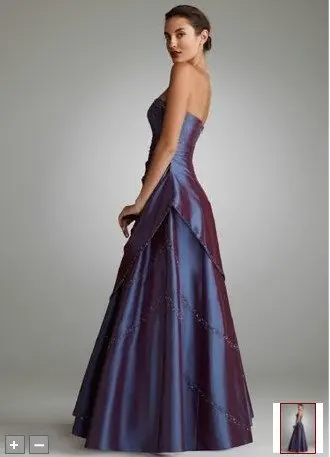 iridescent purple dress