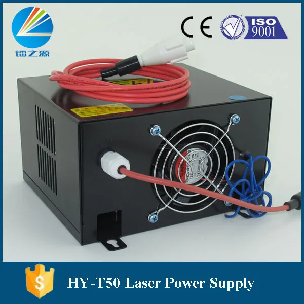 Низкая цена HY T60 50/60 Вт CO2 лазерный источник питания для лазерной трубки/лазерной