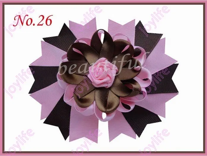 Новые 500 шт 4,5 Роман Махаон гнездо волосы луки rose Изысканная заколка для волос бант для волос для девочек