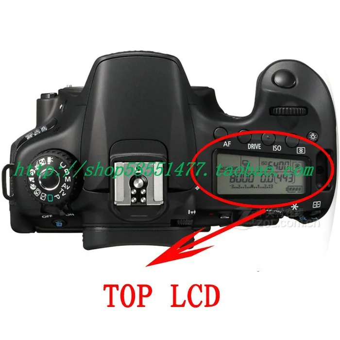 Новая верхняя крышка ЖК-дисплея для Canon EOS 60D цифровой камеры Запчасти