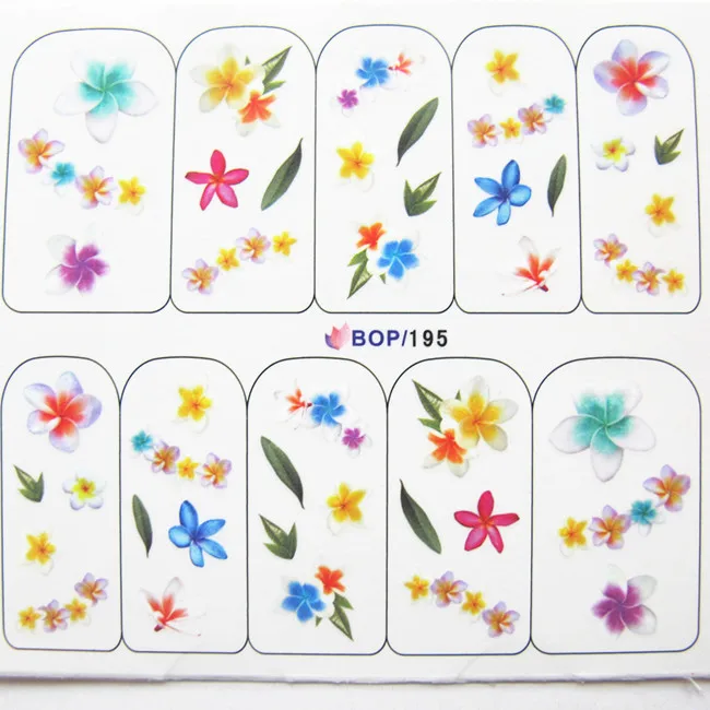 BOP188-206,, 20 листов/партия, смешанные серии, милые наклейки для переноса воды, красивые наклейки для воды