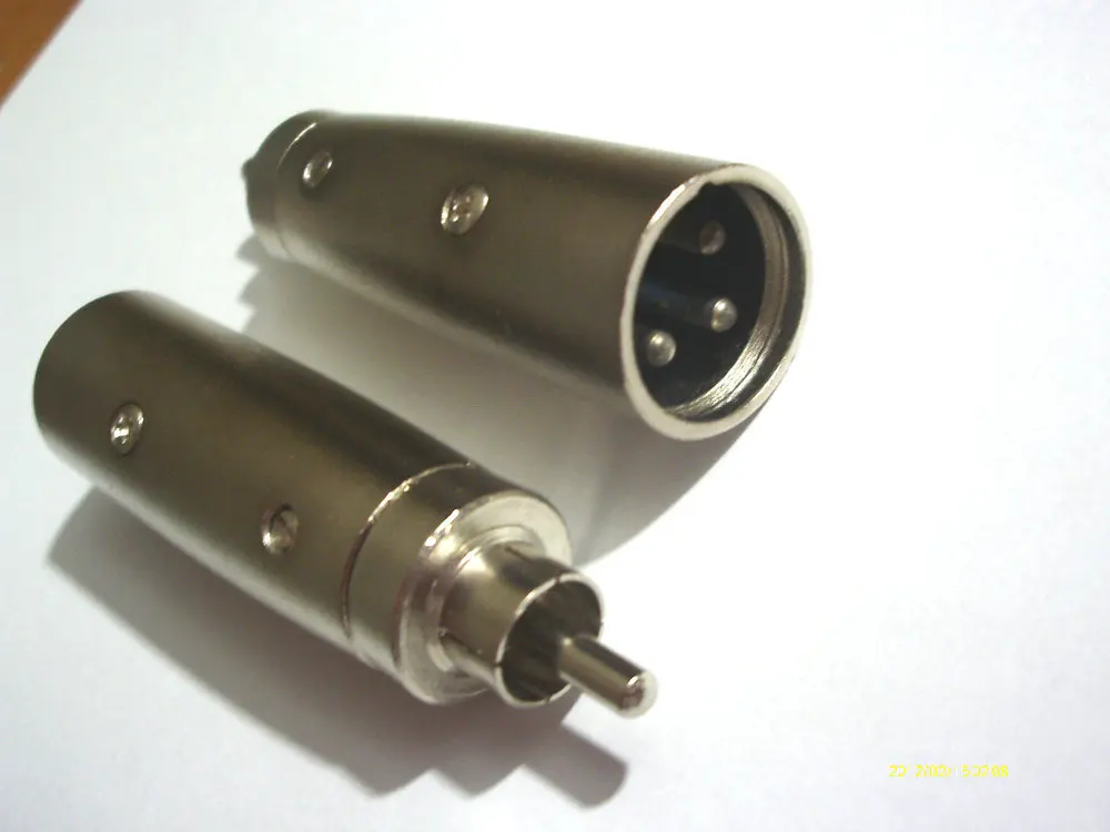 1000 шт 3Pin XLR кабель для мужчин RCA разъем аудио разъемы