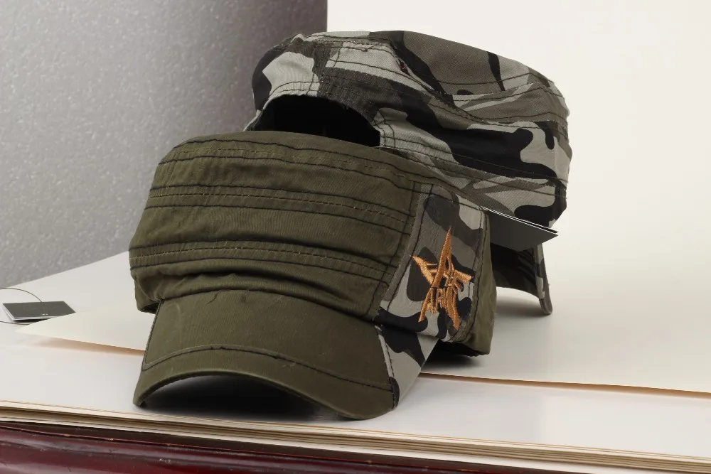 Мужская шляпа в стиле милитари Повседневная большая камуфляжная хип хоп