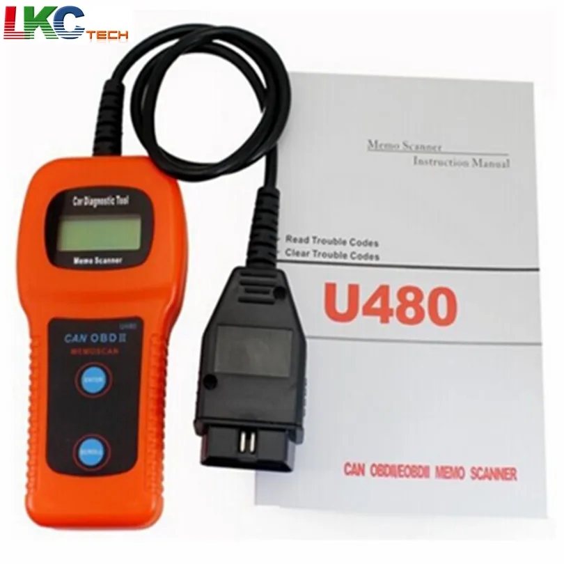 

Wholesale 10pcs/lot 2018 Best Quality U480 OBD2 OBDII CAN BUS Code Reader Scanner Diagnostic Scanner Tool DHLFREE