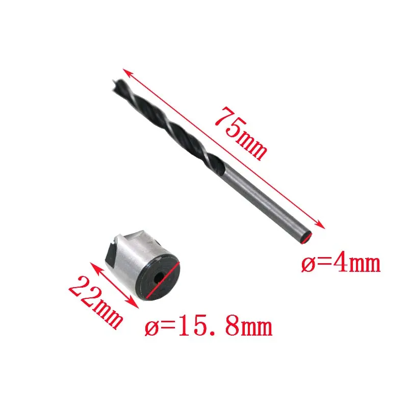 Набор зенкеров для дрели комплект из 5 насадок столярных работ 3 мм 4 6 гаечный ключ
