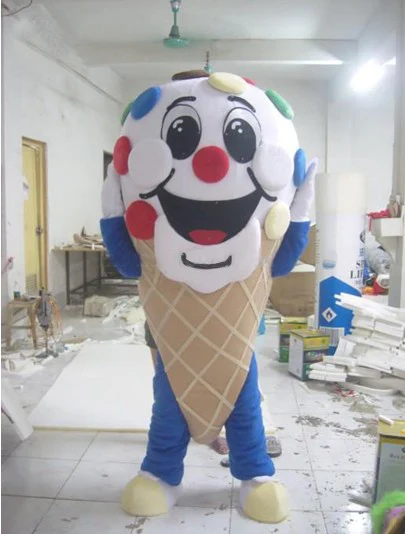 Плюшевые icecream еда талисман костюмы для взрослых персонализированные, плюшевые десерт, Мороженое mascotte наряд костюм EMS SW66