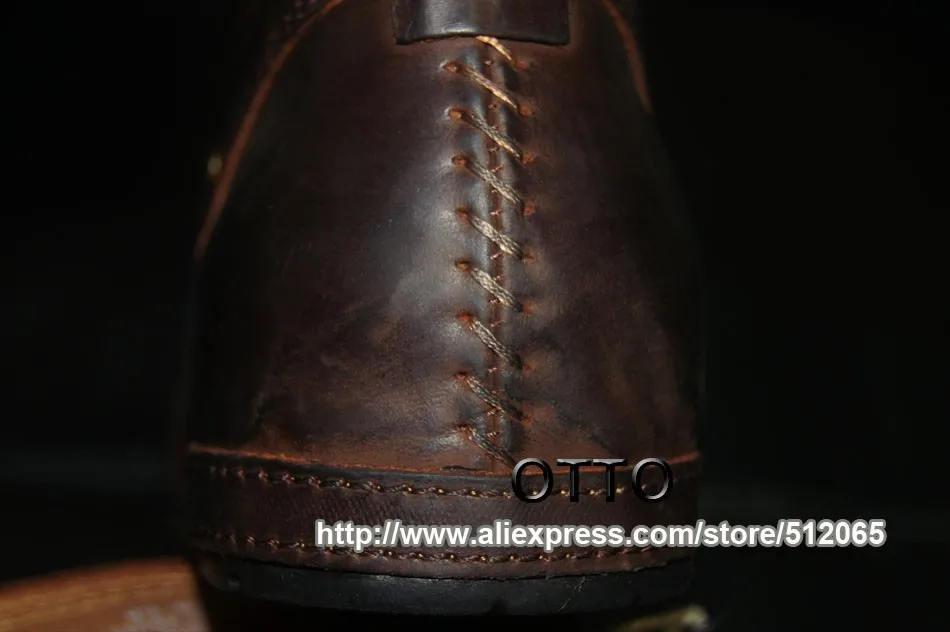 OTTO ZONE/мужские Ботинки martin ручной работы из натуральной коровьей кожи; ботильоны на шнуровке; мужская обувь на меху; зимние ботинки размера плюс