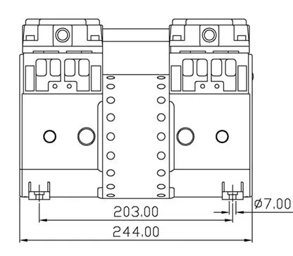 AC 220V Oill свободный воздушный компрессор, поршневой воздушный компрессор для кислородного концентратора