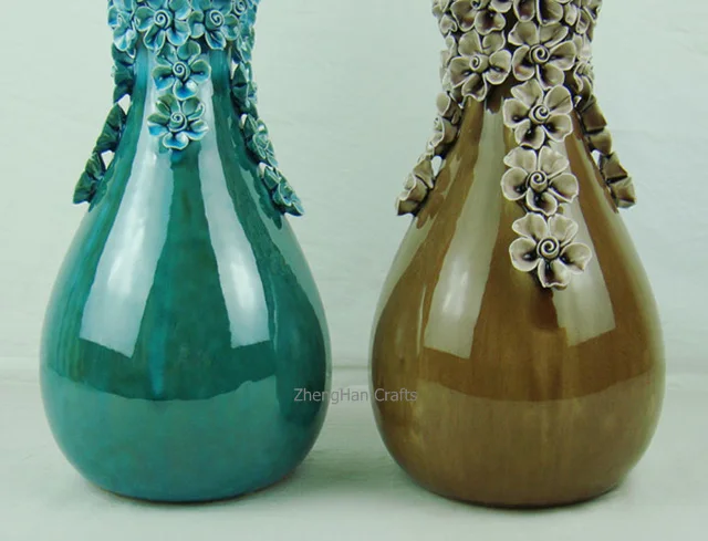 Яркая и привлекательная современная мода простая Бытовая декоративная керамическая и китайская лакированная ваза ручной работы цветок