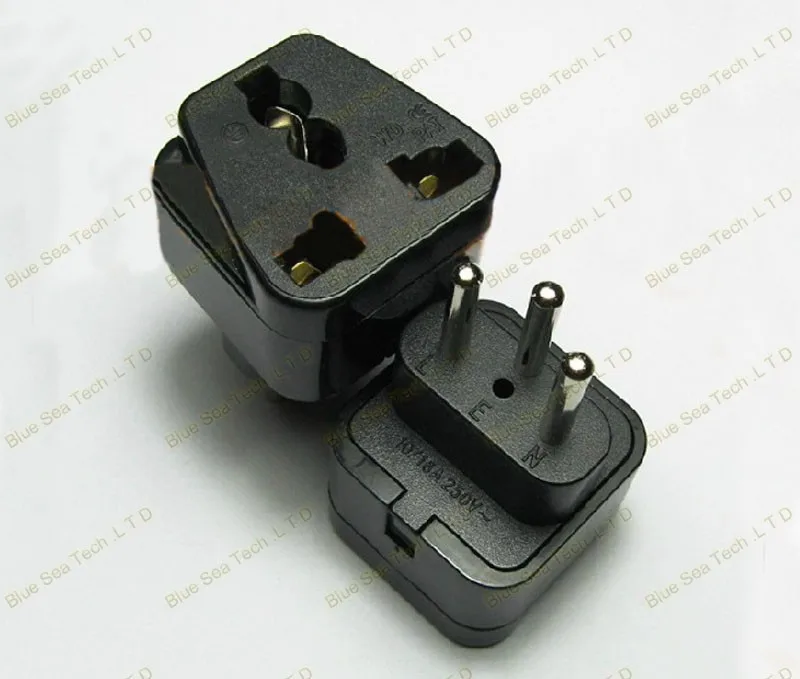 10 шт. AC 250 В 10A 3Pin круглая швейцарская вилка переключения, SN вилка к универсальной розетке, ABS + латунь 2500 Вт Бесплатная доставка
