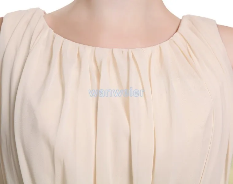 Невесты горничная платья 2013 champpagne повязки vestidos formales короткие скромные вечерние платья рукава
