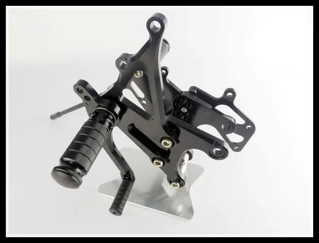 Черный Rearset задний Набор подножки для 2005-2008 Kawasaki ZX6R ZX 6R ZX-6R