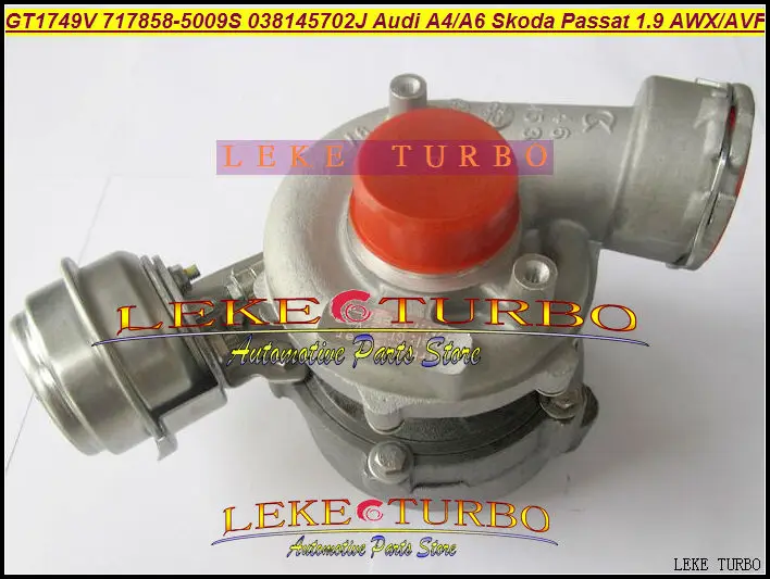 GT1749V 717858-5008S 717858-5009S 038145702J turbocharger  for AUDI A4A6 1.94 SKODA Superb VW PASSAT TDI 1.94 130HP AWX AVF
