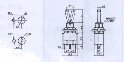 Высокое качество миниатюрный тумблер на, 3 контакта, 200 шт