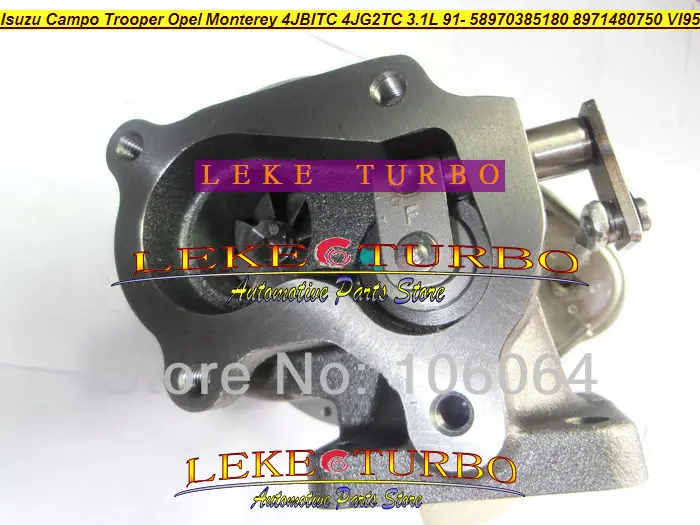 RHB5 VI95 8970385180 8970385181 VA180027 Turbo ГАЗОТУРБИННЫЙ нагнетатель воздуха для Isuzu Trooper для Opel Monterey 4JB1T 4JB1TC 4JG2TC P756-TC 3.1L