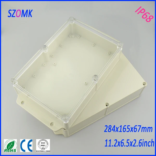 10 шт. много IP 68 корпус для электроники чехол для оборудования 284*165*67 мм 11.2*6.5*2. 6 дюймов