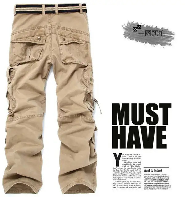 Bootcut Cargo Pants Men | Mens Boot Cut Cargo Pants | Boot