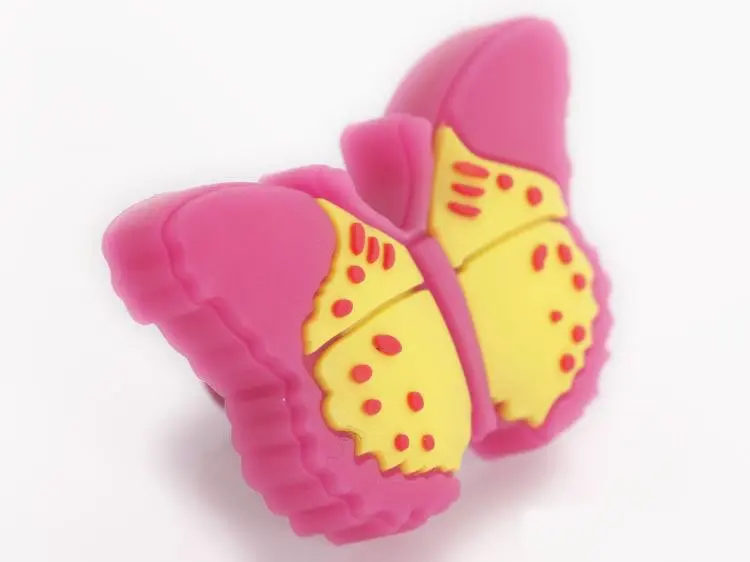Pink yellow butterfly Child cartoon handle suitable for drawers and doors
