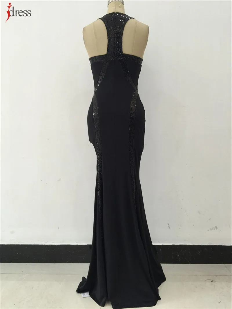 IDress Red Blue Black Women Summer Vestido De Festa Longo Sequin Formal Dresses Evening Gown Robe De Soiree Long Party Dresses